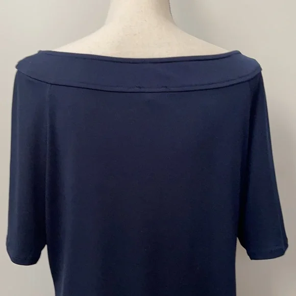 The Limited Navy Short Sleeve Blouse - Picture 9 of 15
